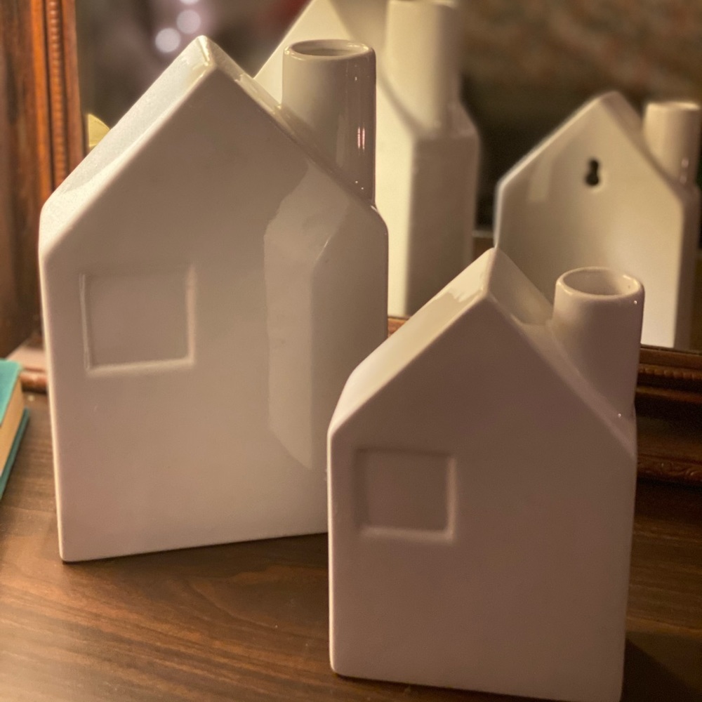 Glass Ceramic Houses Decor🤍